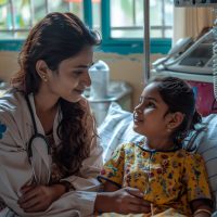 portrait-female-pediatrician-work